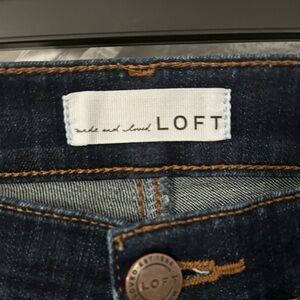 Loft fabulous modern boot jean dark wash